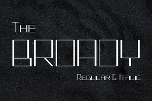 Broady - Modern Typeface