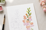 Wildflower Garden Watercolor Set, a Decorative Illustration by Karma (Thumbnail 14 of 15)