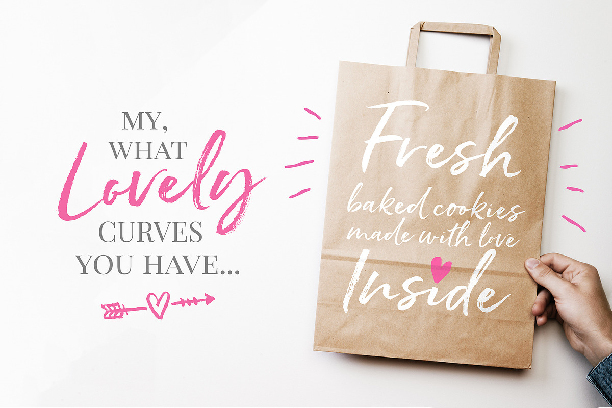 Hello Pretty! Casual Brush Font, a Script Font by Nicky Laatz (Photo 12 of 15)