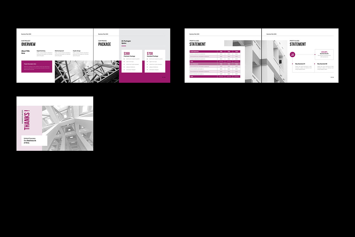 Business Plan Landscape Template, a Brochure Template by NorthPeak (Photo 9 of 9)