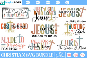 Christian SVG Bundle, an Object Graphic by GraphicPicker