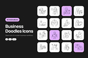 45 Animated Business Doodles, an Outline Icon by Vectors Market (Thumbnail 1 of 4)