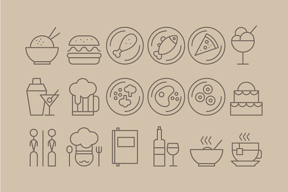 Restaurant Icons