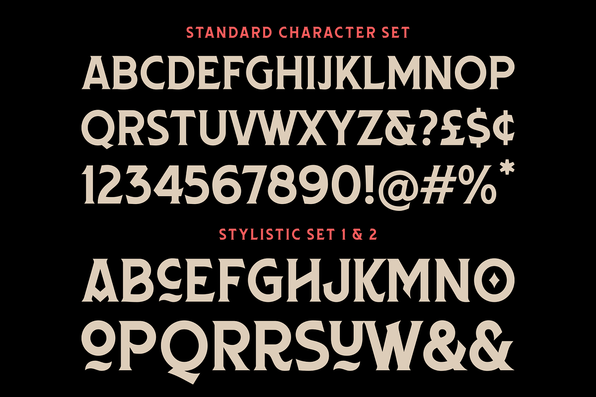 Hoektand Typeface, a Serif Font by Frantic Disorder (Photo 3 of 6)