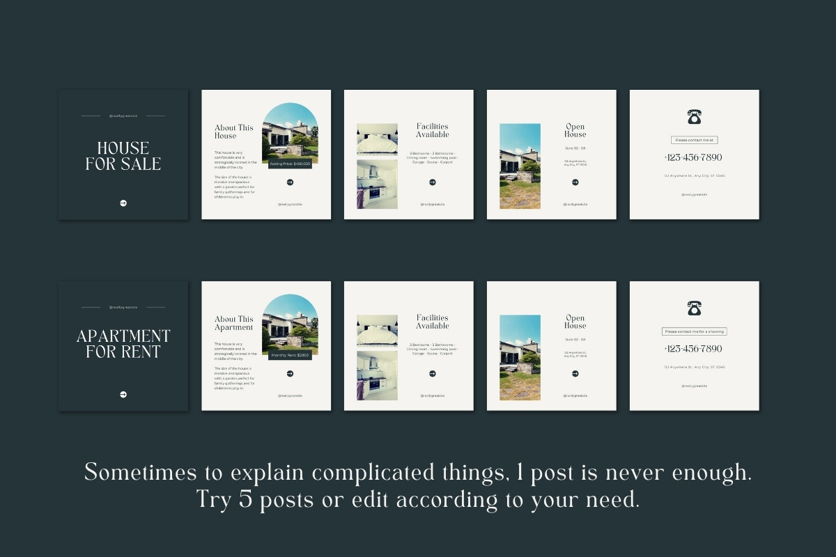 Instagram Real Estate Canva Template, a Social Media Template by Kalo Media Hawaii (Photo 10 of 11)