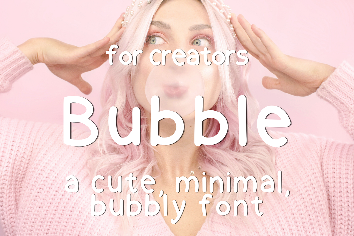 Bubble Modern Display Font, a Sans Serif Font by SocialStyleTemplates (Photo 1 of 6)