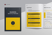 Business White Paper, a Brochure Template by KreateTribe (Thumbnail 1 of 10)