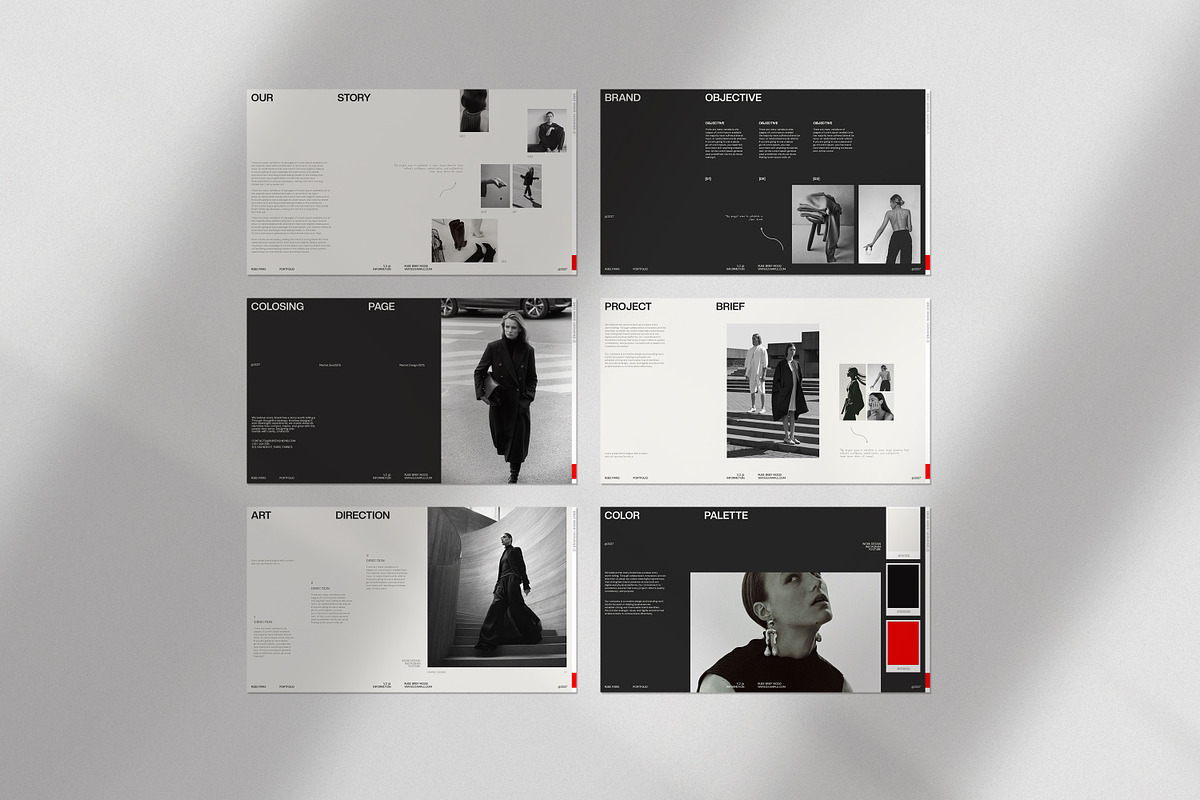 RUBE | Brief Mood Presentation, a Presentation Template by CreativexGenius (Photo 10 of 11)