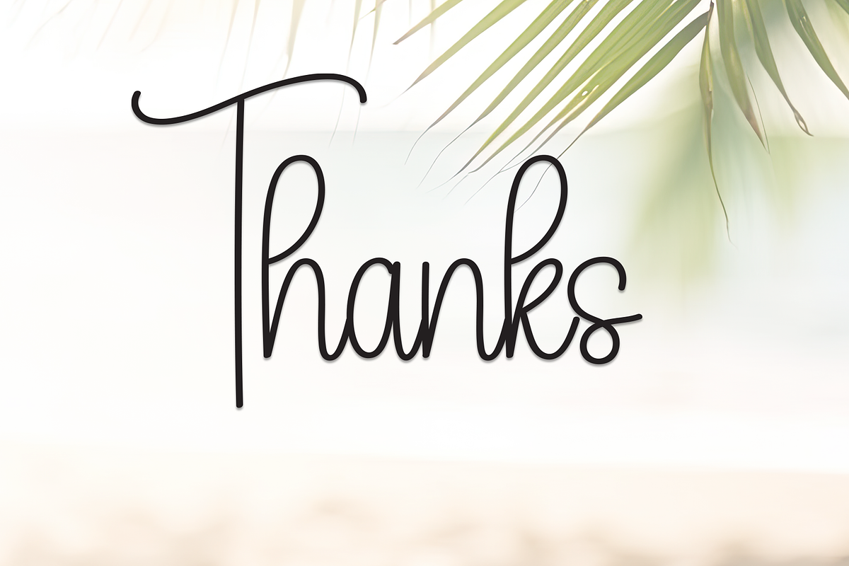 Holiday | Script Font, a Handwritten Font by Scratchones (Photo 9 of 9)
