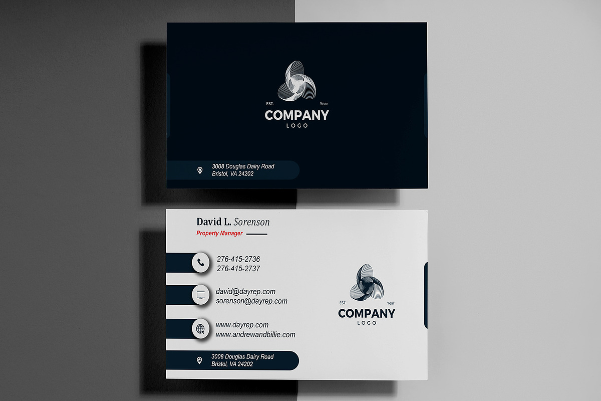 Luxury Realtor Card PSD preview 2