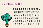 Prickles Regular, a Serif Font by Kristy Hatswell (Thumbnail 2 of 6)