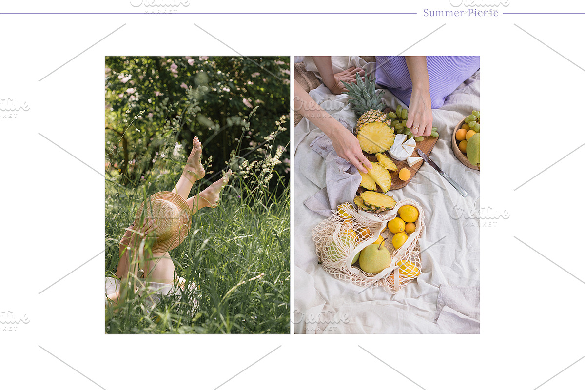 Summer Picnic | 24 Styled Photos, a Person Photo by Nina Stock Photos (Photo 6 of 12)