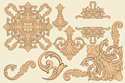 Vintage Ornaments Baroque Border, a Decorative Illustration by Samira (Thumbnail 6 of 6)