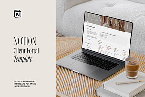 Notion Client Portal Template, a Templates & Theme by Willow & White Studio