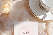 5x7 Easter Card Mockup with Eggs, a Product Mockup by Serenefeeling (Thumbnail 3 of 6)