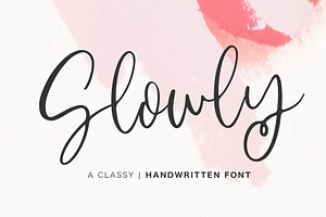 Slowly Handwritten Font