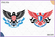 Eagle Crest Heraldic Shield SVG Set, an Object Illustration by Gfx Expert Team (Thumbnail 1 of 3)