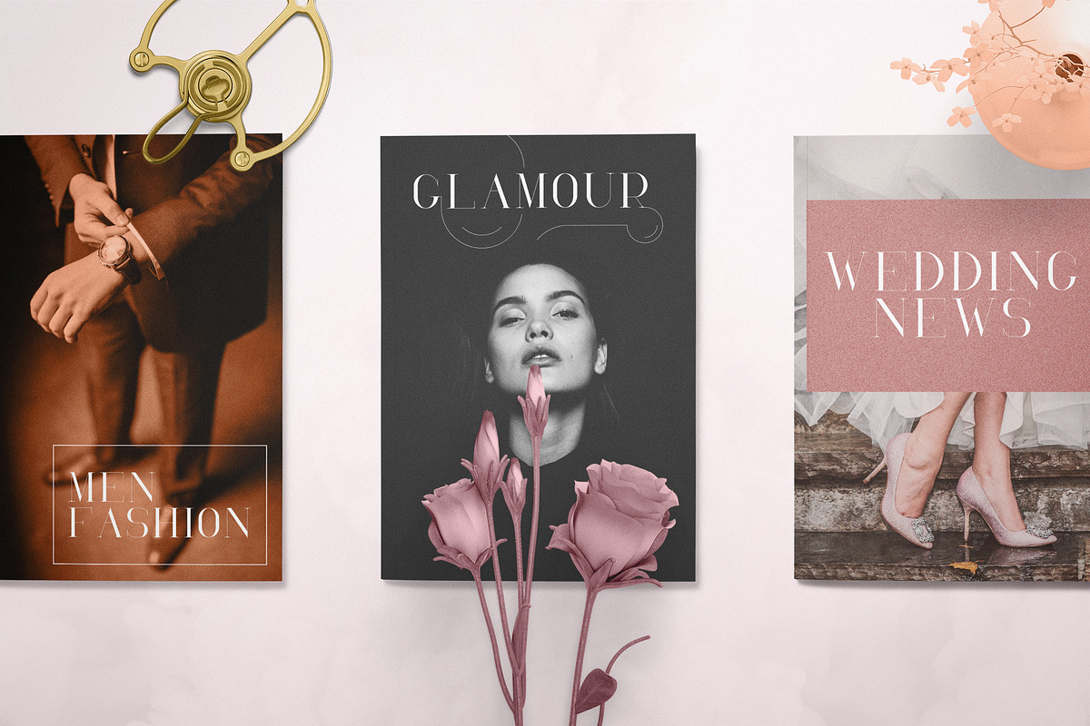 RoseGold Serif font + 10 Logos preview 2