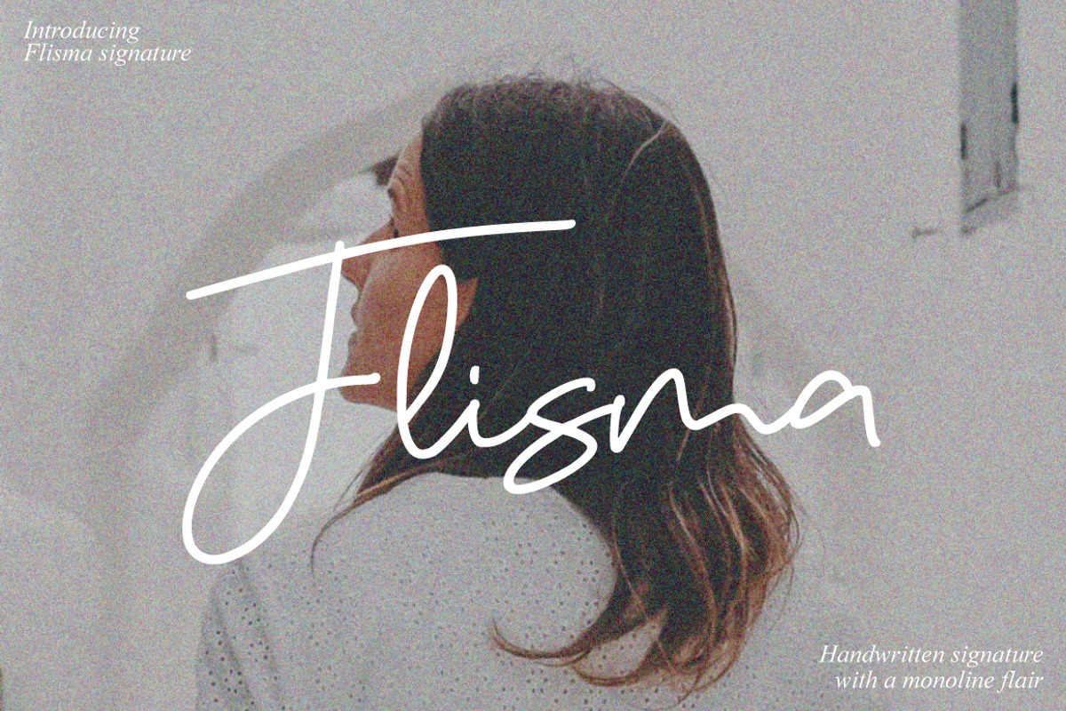 Flisma - Handwritten Signature, a Handwritten Font by tebaltipislab (Photo 1 of 10)