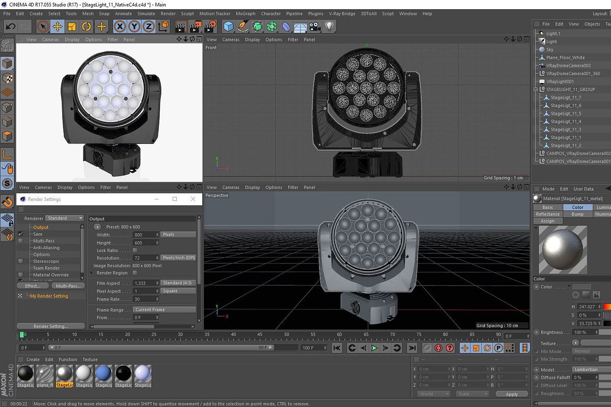 Stage Light 11, a Furniture 3D Model by akerStudio (Photo 12 of 16)