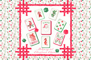 Mahjong  Christmas Classic PNG, an Illustration by LABFcreations (Thumbnail 1 of 5)