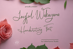 Joyful Wakayama Font, a Handwritten Font by Letterhanna Studio