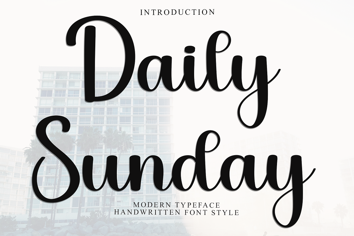 Daily Sunday, a Handwritten Font by InermediaSTUDIO (Photo 1 of 8)
