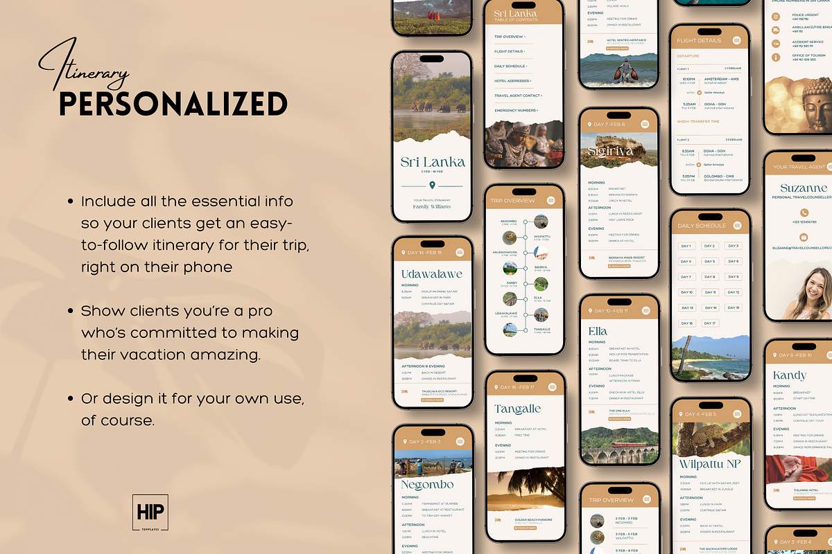 Customizable Mobile Travel Itinerary, a Templates & Theme by Hip Templates (Photo 2 of 10)