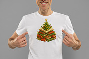 Bookish Christmas Png Christmas Tree, an Illustration by Daily.Designs (Thumbnail 2 of 5)
