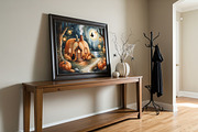 Halloween Pumpkin House with Witch, a Background Graphic by Floraphoria (Thumbnail 2 of 10)