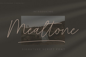 Mealtone Signature Script Font