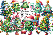 Kawaii Christmas Tree Character PNG, an Illustration by Creative Art (Thumbnail 1 of 5)