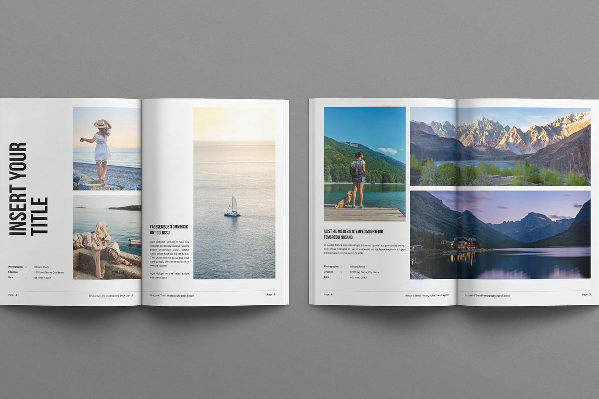Photography Book Design Template, a Brochure Template by E-Type (Photo 3 of 8)