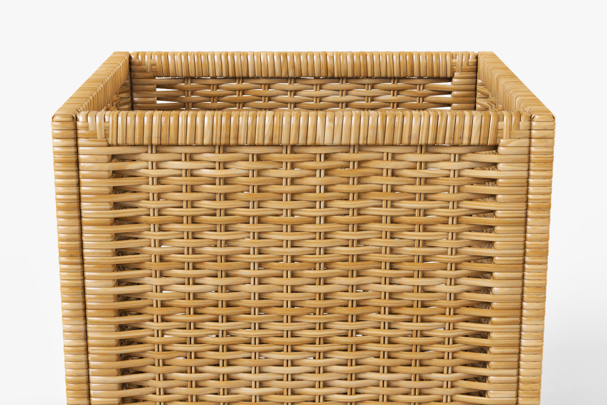 Rattan Basket Ikea Branas Natural, an Object 3D Model by Markelos (Photo 3 of 10)