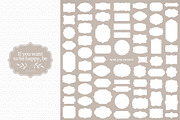 Big Vintage Frames & Decors Set, a Texture Illustration by FourLeafLover (Thumbnail 7 of 10)