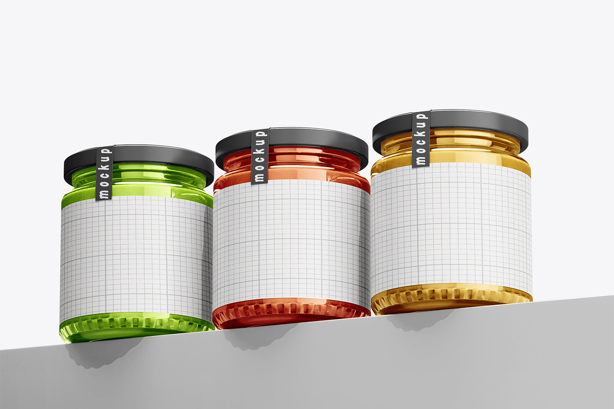 Honey Jar Mockup Set, a Packaging Mockup by pixelmock (Photo 5 of 15)