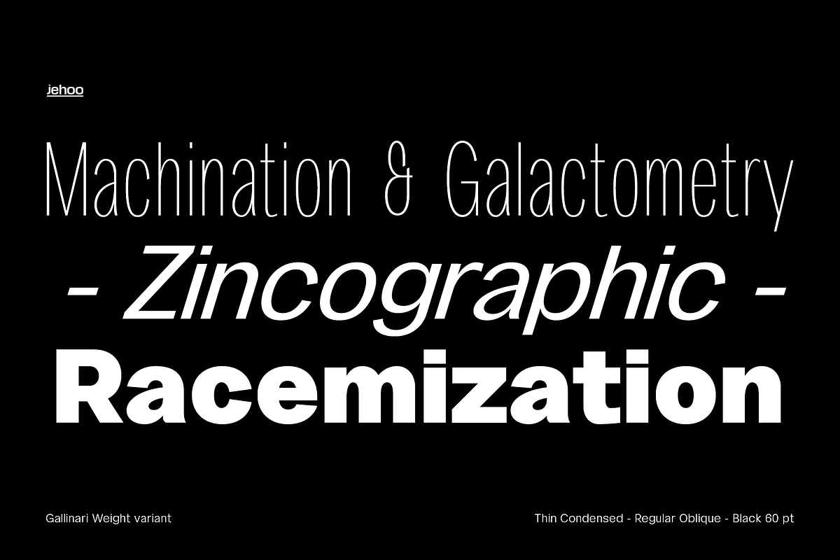 Gallinari - Modern Grotesk 36 Fonts, a Sans Serif Font by Jehoo Creative (Photo 2 of 14)