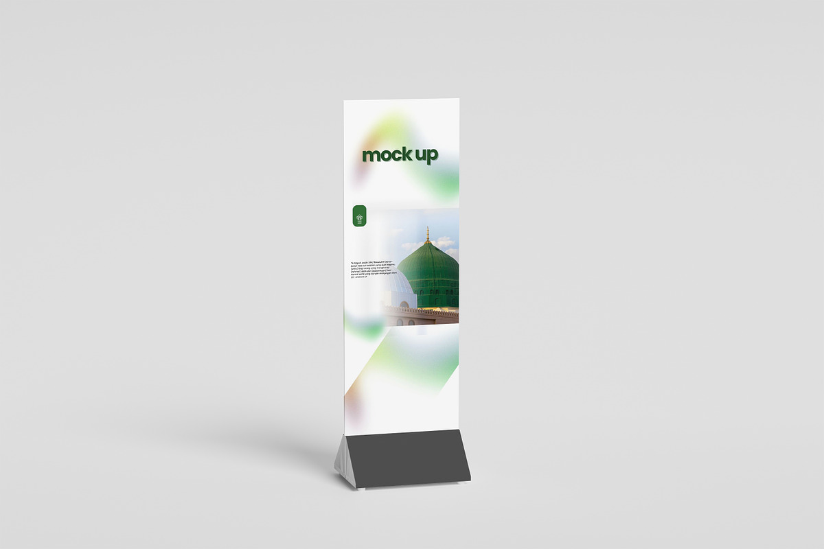 Roll Up Banner Mockup, a Design Template by kebunmockup (Photo 2 of 4)