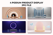 3d Podium Product Display Mockup, an Object Illustration by Mockmenot (Thumbnail 1 of 5)