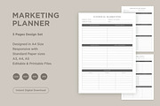 Marketing Planning Pages Set V-13, a Stationery Template by shahsoft (Thumbnail 1 of 3)