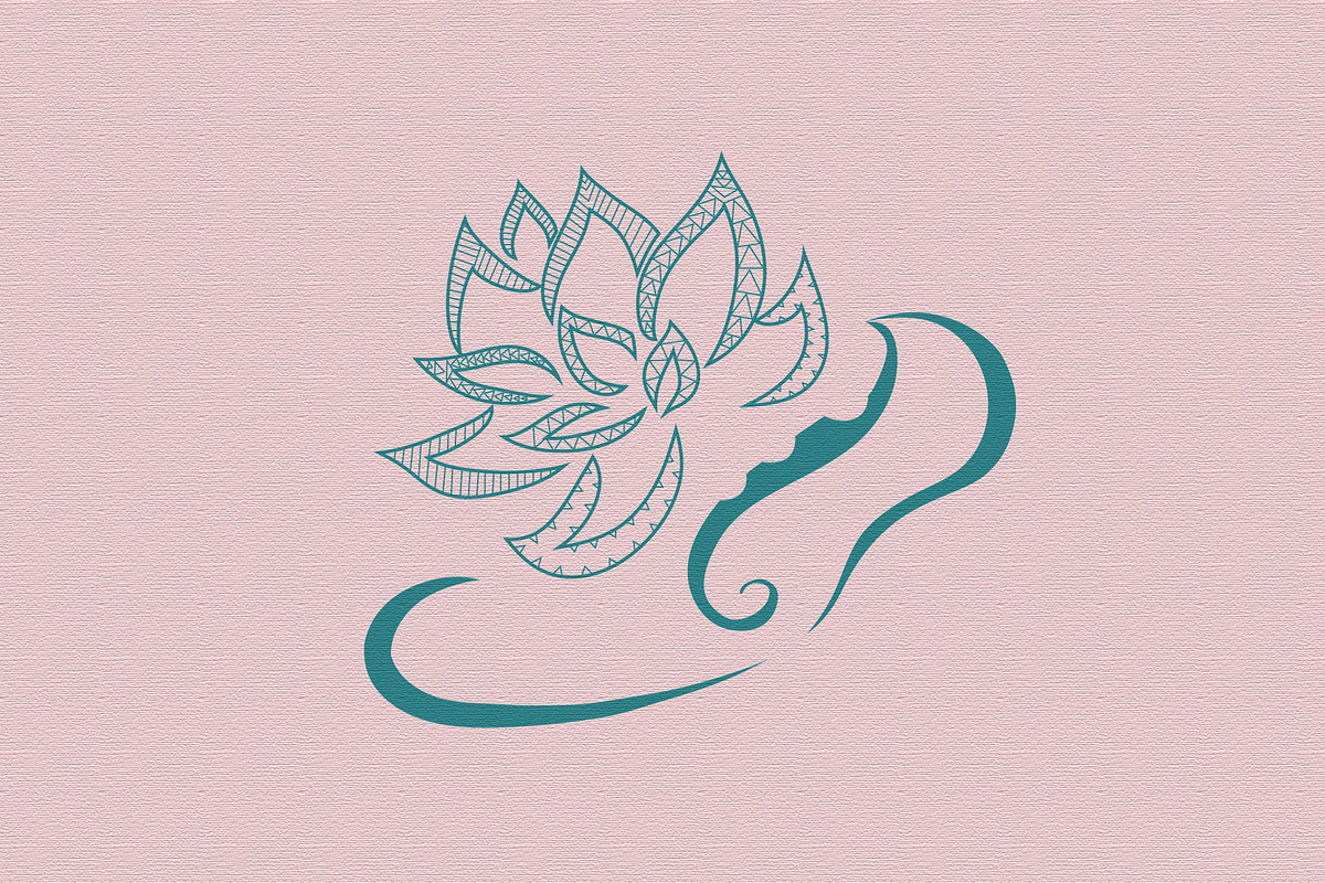 5 Black & White Maori Lotuses, a Pattern Graphic by Natsuhisui (Photo 4 of 5)