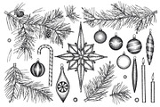 Christmas Vector Collection #2, a Seasonal Illustration by Lubov Illustrations Shop (Thumbnail 2 of 5)