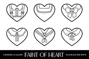 Faint of Heart Clipart Set, an Object Illustration by Patterns for Dessert (Thumbnail 8 of 13)