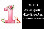 Watercolor Cute Farm Birthday PNG, an Illustration by Designking (Thumbnail 4 of 4)