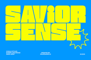 Savior - 2 Styles Bold Sans Serif, a Sans Serif Font by Mahesans Co