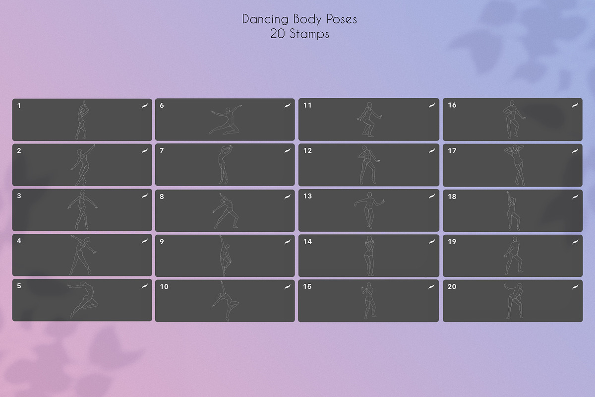 155 Procreate Female Poses Bundle, a Brush Add-On by SmuffizStudio (Photo 6 of 9)