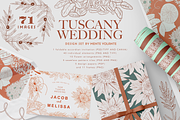 Tuscany Wedding Design Set, a Decorative Illustration by Mente Volante Studio (Thumbnail 1 of 7)