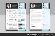 Clean & Bright CV  Resume Template, a Resume Template by graphicforest (Thumbnail 1 of 9)