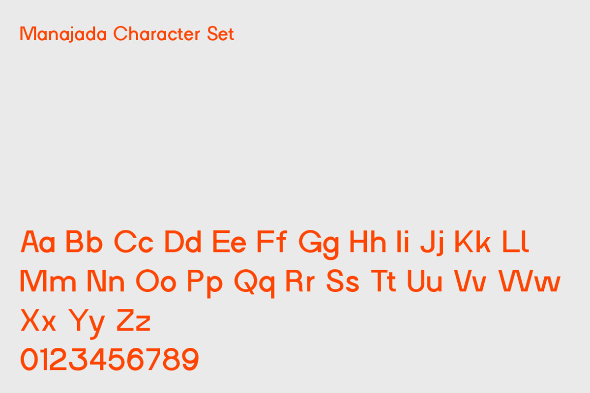 Manajada - a Display Sans Serif, a Sans Serif Font by Nian Keun Studio (Photo 2 of 11)