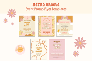 Retro Event Flyer Templates, a Flyer Template by Hell Yeah Designs